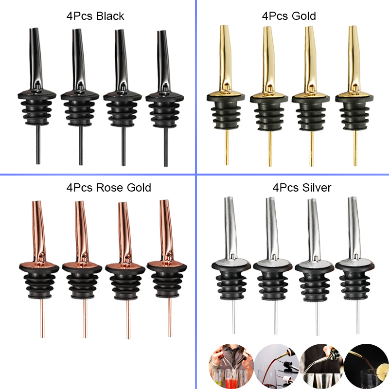 4Pcs 블랙/로즈 골드/실버 주류 Pourers, 알 - Wine Aerator Pour 리뷰 및 가격